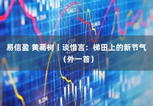 易信盈 黄葛树丨谈惜言：梯田上的新节气（外一首）